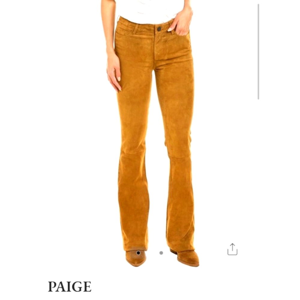 PAIGE •Bell Canyon Lamb Skin Jean • Sz 26 💖 RARE ⚡️NWT •High Rise 70s Flares
